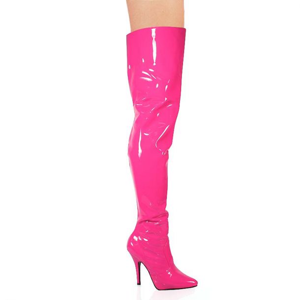 Overknee Stiefel SEDUCE-3010 : Lack Hot Pink