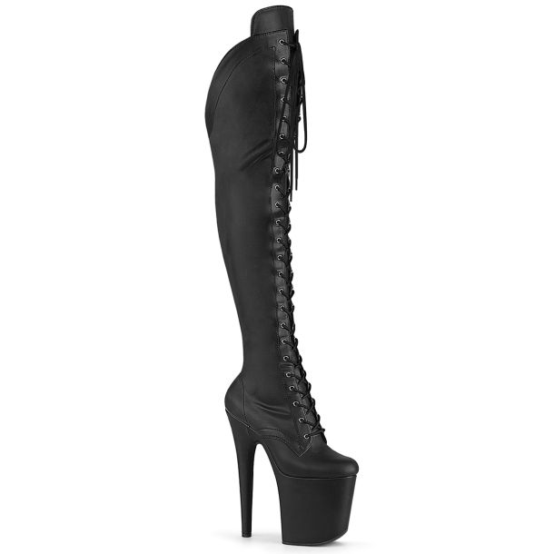 Extrem Plateau Heels FLAMINGO-3014 - PU Schwarz