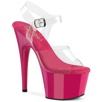 Plateau High Heels ADORE-708 - Klar / Hot Pink