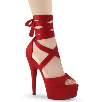 Plateau High Heels DELIGHT-679 - Rot