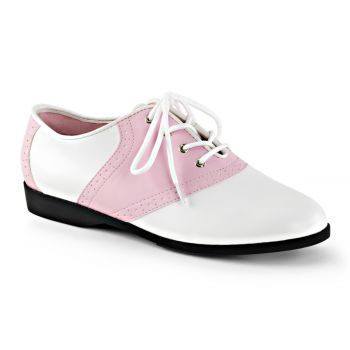 Saddle Shoes SADDLE-50 - PU Baby Pink/Weiß