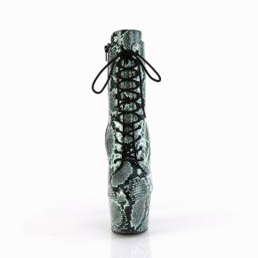 Snake Print Stiefelette  ADORE-1020SPWR - Mint