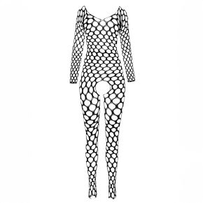 Langarm Netz Bodystocking Ouvert BS077