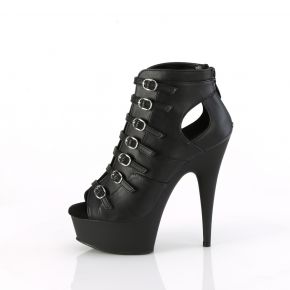 Plateau Bootie DELIGHT-600-11 - PU Schwarz