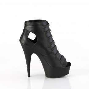 Plateau Bootie DELIGHT-600-11 - PU Schwarz