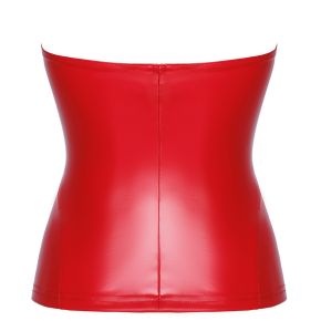 Wetlook Corsagen Top MYSTERIA F355 - Rot