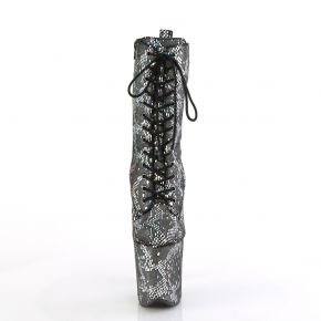 Snake Print Extrem Heels FLAMINGO-1040SPF - Silber